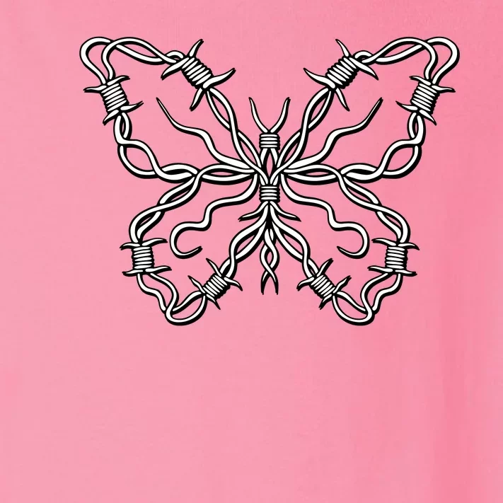 Barbed Wire Butterfly Toddler Long Sleeve Shirt