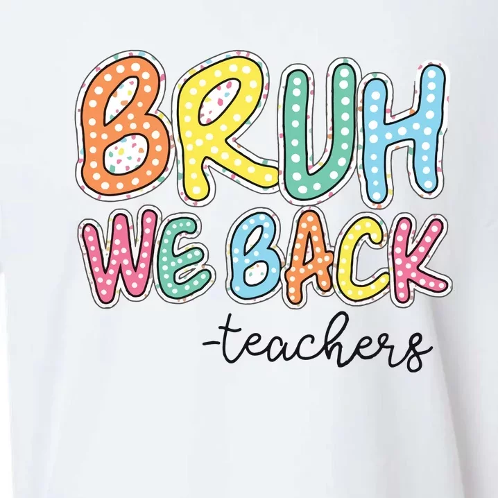 Bruh We Back Retro Back To School Sueded Cloud Jersey T-Shirt