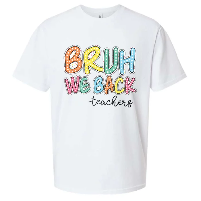 Bruh We Back Retro Back To School Sueded Cloud Jersey T-Shirt