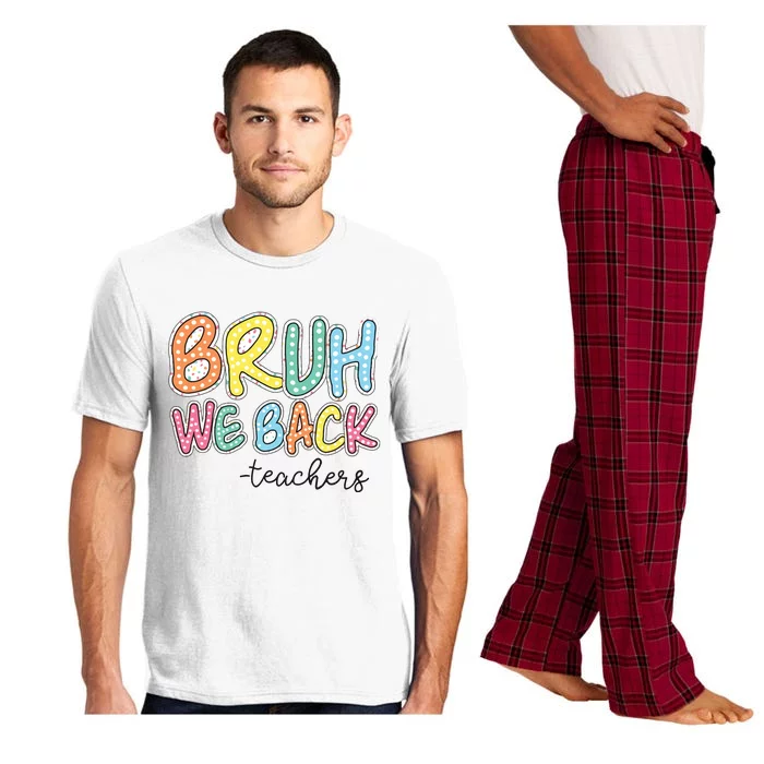 Bruh We Back Retro Back To School Pajama Set