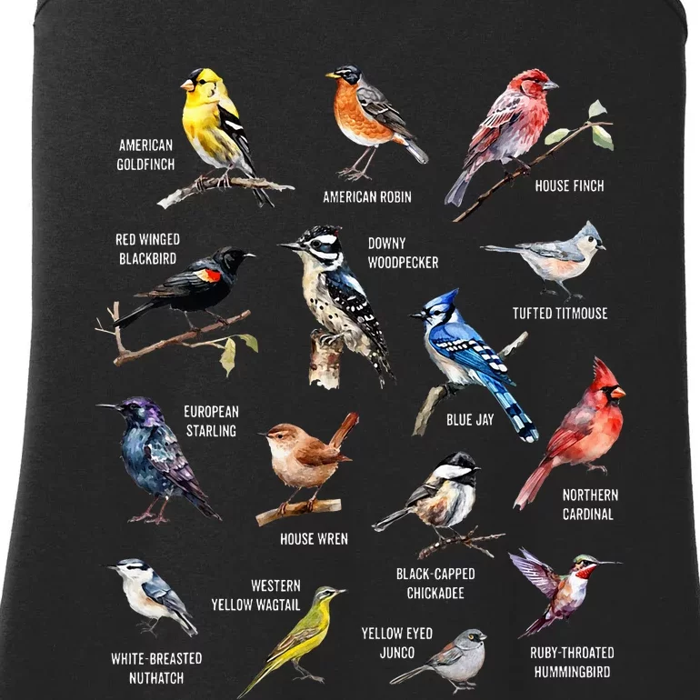 Bird Watching Bird Watcher Bird Lover Birder Birding Nerd Ladies Essential Tank