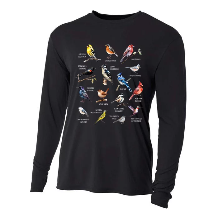 Bird Watching Bird Watcher Bird Lover Birder Birding Nerd Cooling Performance Long Sleeve Crew