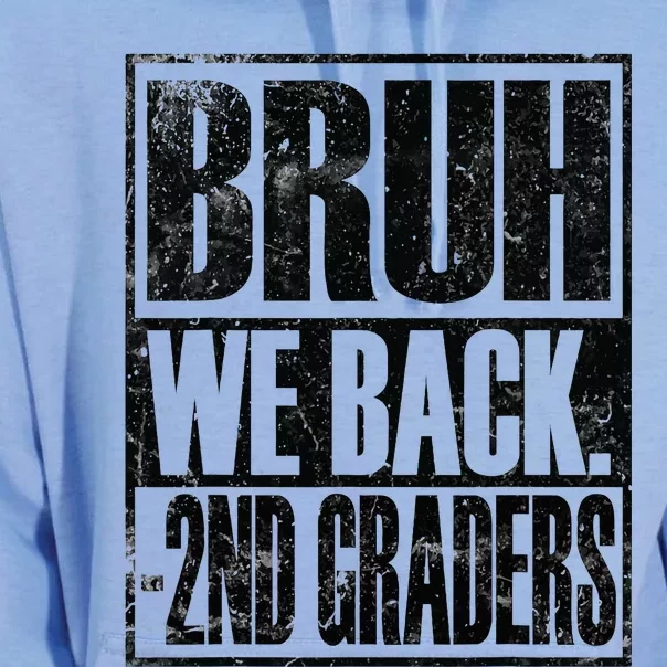 Bruh We Back 2nd Graders First Day Of Second Grade Unisex Surf Hoodie