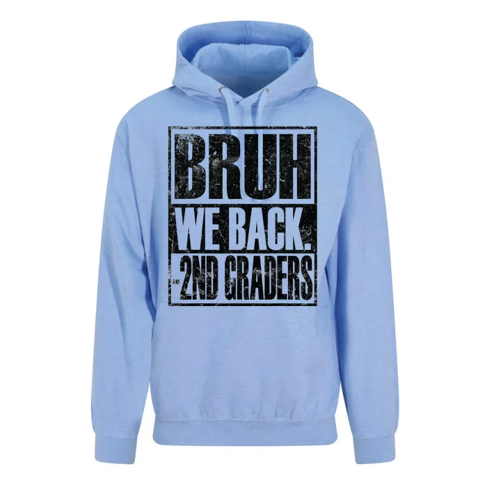 Bruh We Back 2nd Graders First Day Of Second Grade Unisex Surf Hoodie