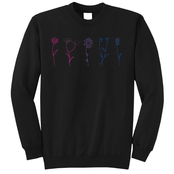 Bisexual Wildflower Bi Pride Bi Pride Bisexual Pride Sweatshirt