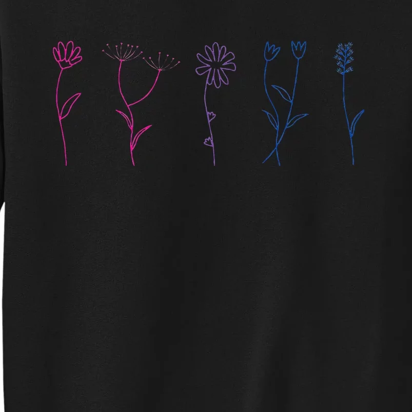 Bisexual Wildflower Bi Pride Bi Pride Bisexual Pride Tall Sweatshirt