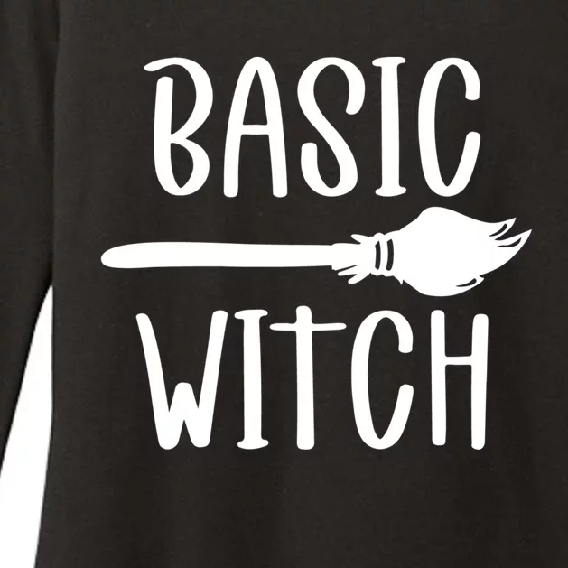 Basic Witch Broomstick Cool Gift Womens CVC Long Sleeve Shirt