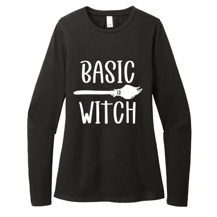 Basic Witch Broomstick Cool Gift Womens CVC Long Sleeve Shirt