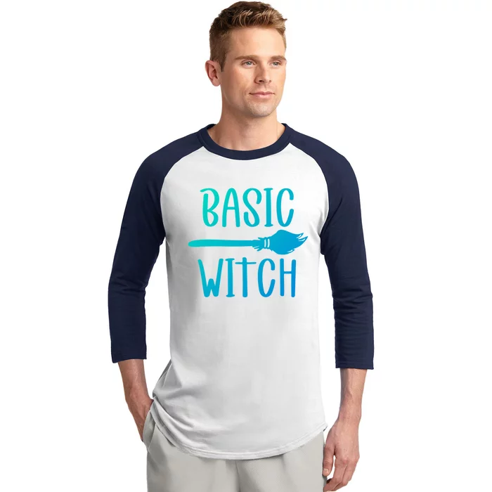 Basic Witch Broomstick Cool Gift Baseball Sleeve Shirt