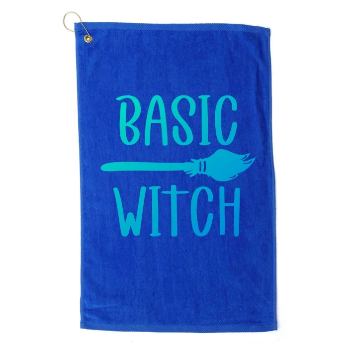 Basic Witch Broomstick Cool Gift Platinum Collection Golf Towel