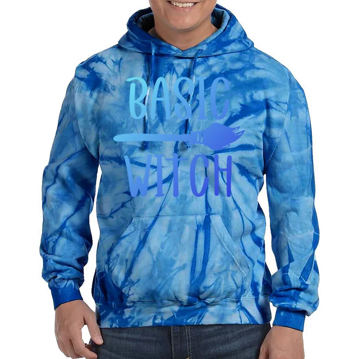 Basic Witch Broomstick Cool Gift Tie Dye Hoodie