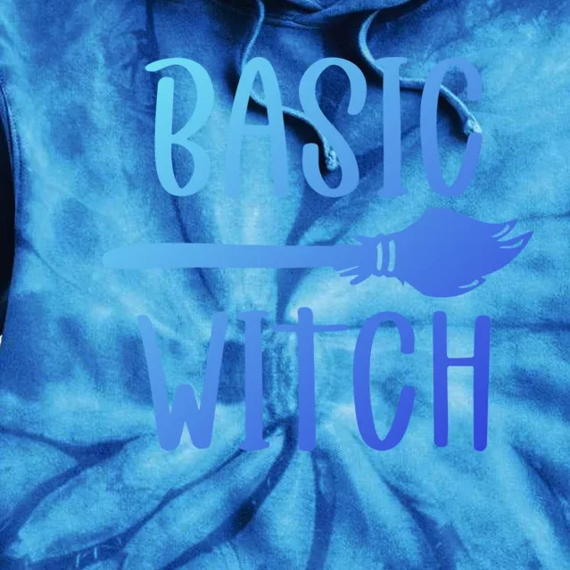 Basic Witch Broomstick Cool Gift Tie Dye Hoodie