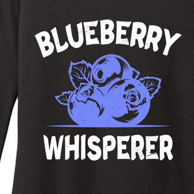 Blueberry Whisperer Blueberry Fruit Funny Blueberry Lover Cute Gift Womens CVC Long Sleeve Shirt