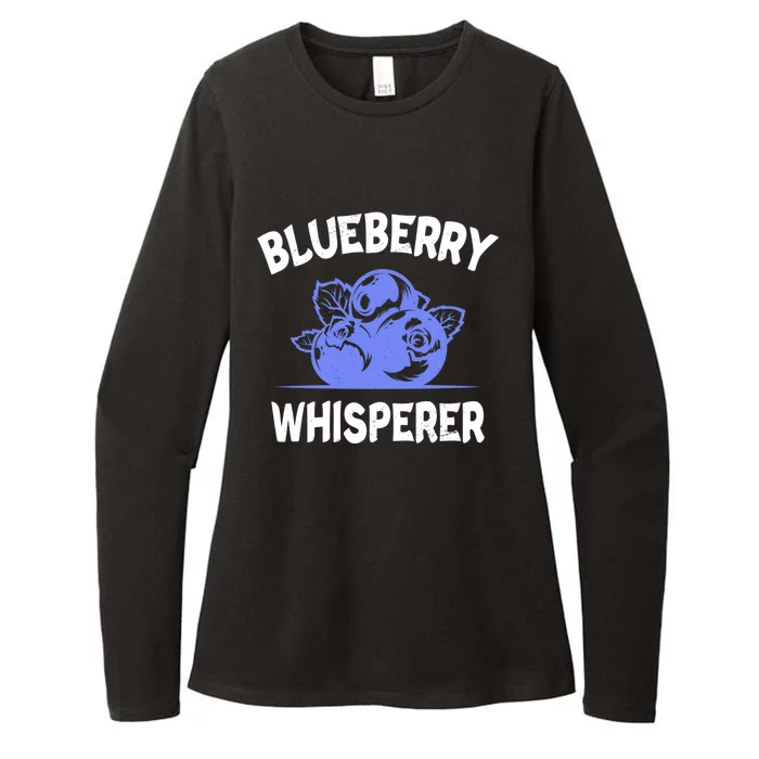 Blueberry Whisperer Blueberry Fruit Funny Blueberry Lover Cute Gift Womens CVC Long Sleeve Shirt