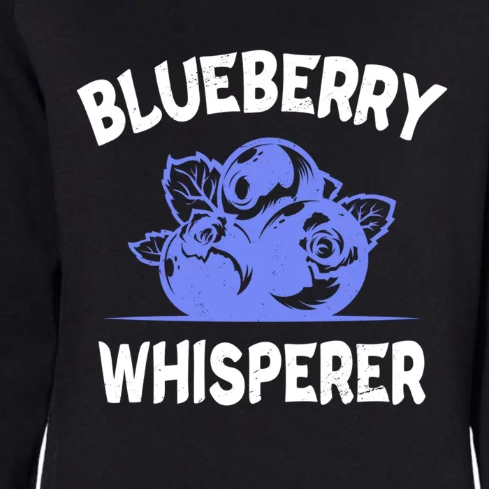 Blueberry Whisperer Blueberry Fruit Funny Blueberry Lover Cute Gift Womens California Wash Sweatshirt