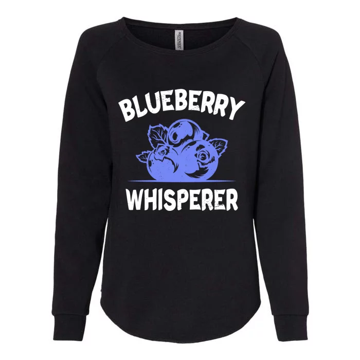 Blueberry Whisperer Blueberry Fruit Funny Blueberry Lover Cute Gift Womens California Wash Sweatshirt