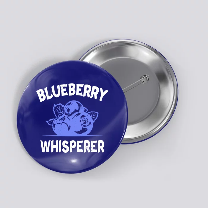 Blueberry Whisperer Blueberry Fruit Funny Blueberry Lover Cute Gift Button