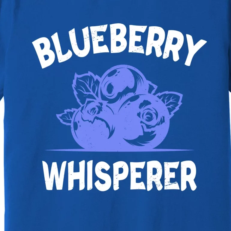 Blueberry Whisperer Blueberry Fruit Funny Blueberry Lover Cute Gift Premium T-Shirt