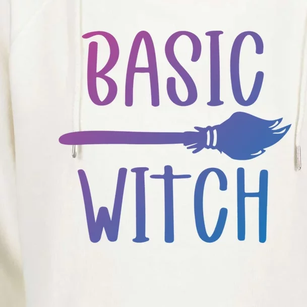 Basic Witch Broomstick Cool Gift Womens Funnel Neck Pullover Hood