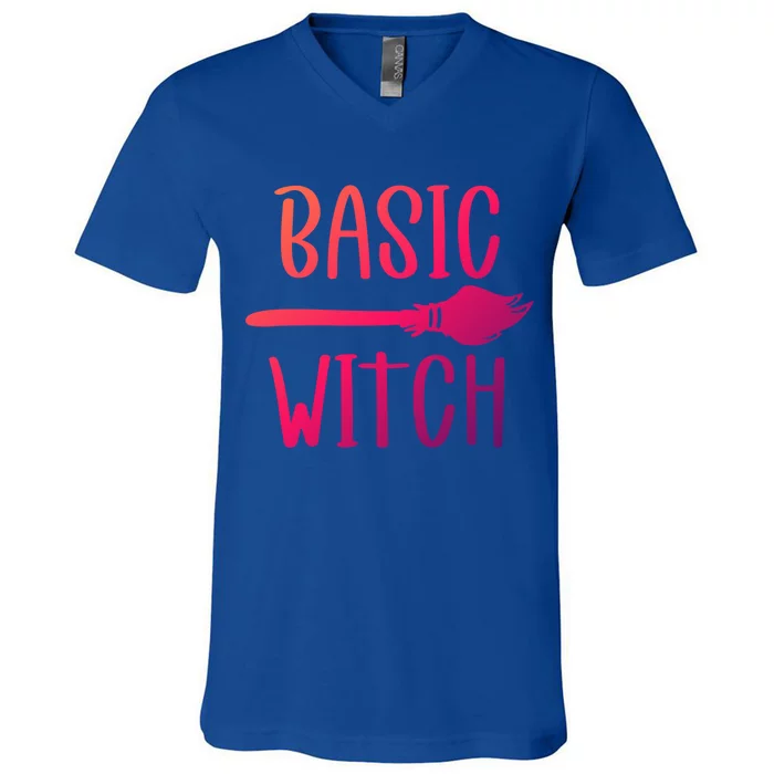 Basic Witch Broomstick Cool Gift V-Neck T-Shirt