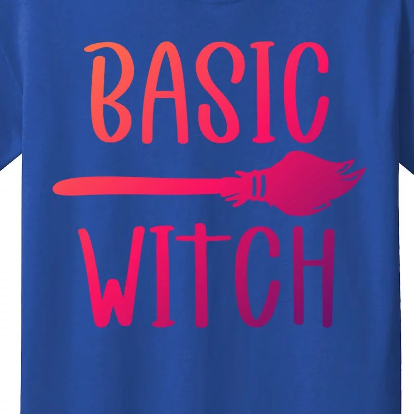 Basic Witch Broomstick Cool Gift Kids T-Shirt