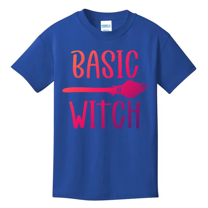 Basic Witch Broomstick Cool Gift Kids T-Shirt