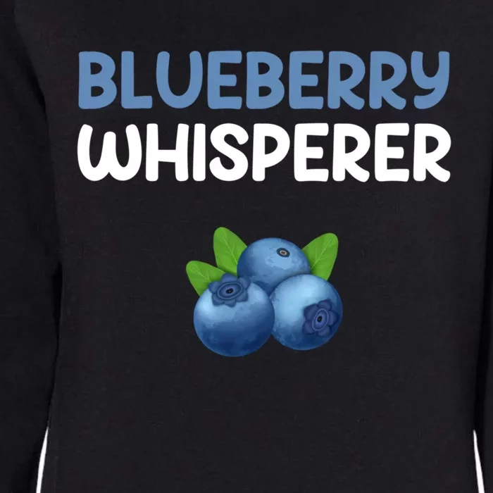 Blueberry Whisperer Blueberry Gift Womens California Wash Sweatshirt