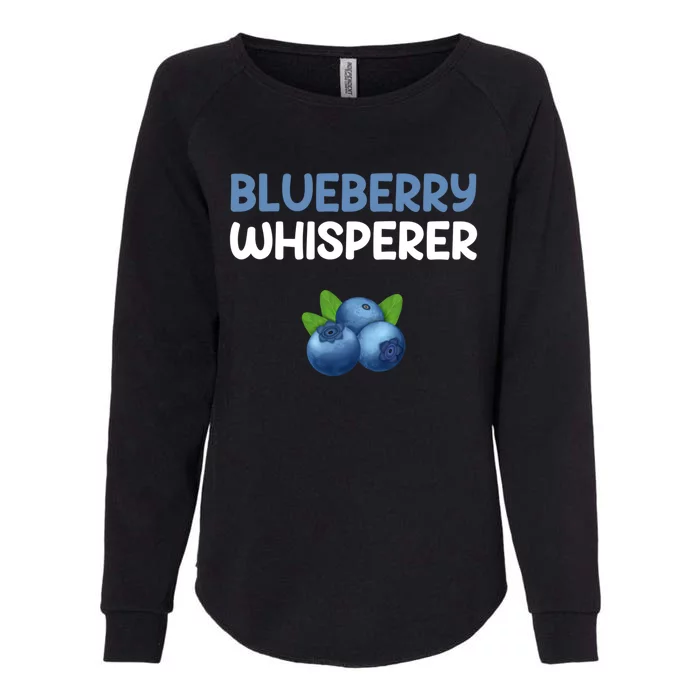 Blueberry Whisperer Blueberry Gift Womens California Wash Sweatshirt