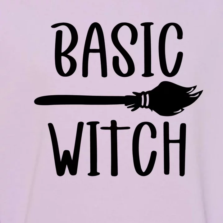 Basic Witch Broomstick Gift Garment-Dyed Sweatshirt