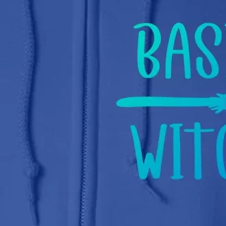 Basic Witch Broomstick Gift Full Zip Hoodie