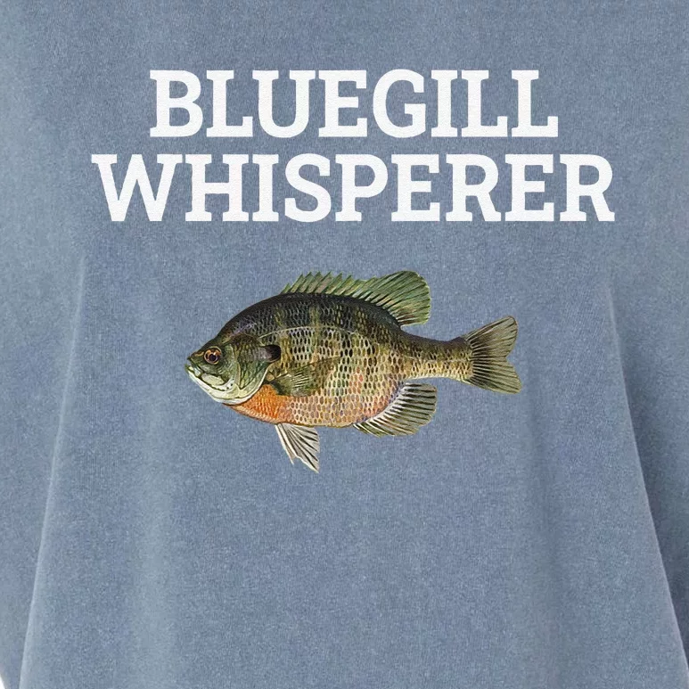 Bluegill Whisperer Bluegill Fishing Garment-Dyed Women's Muscle Tee