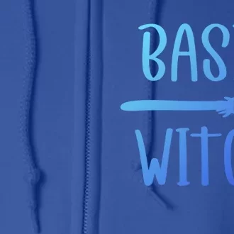 Basic Witch Broomstick Gift Full Zip Hoodie