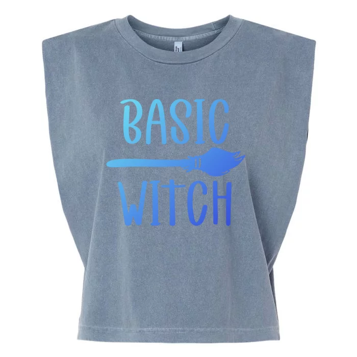 Basic Witch Broomstick Gift Garment-Dyed Women's Muscle Tee