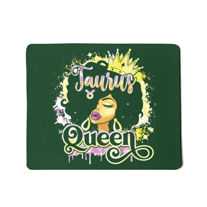 Black Women Birthday Melanin Girl Taurus Queen Mousepad