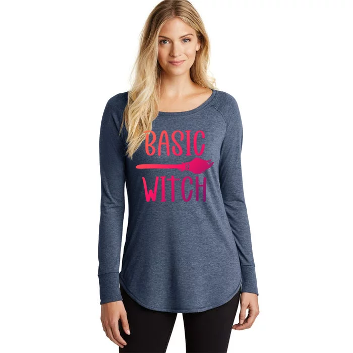 Basic Witch Broomstick Gift Women's Perfect Tri Tunic Long Sleeve Shirt