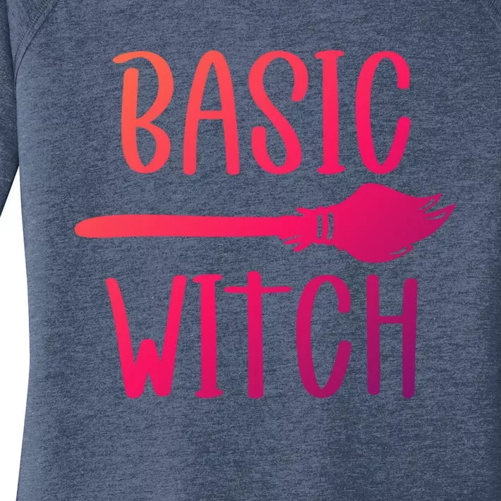 Basic Witch Broomstick Gift Women's Perfect Tri Tunic Long Sleeve Shirt