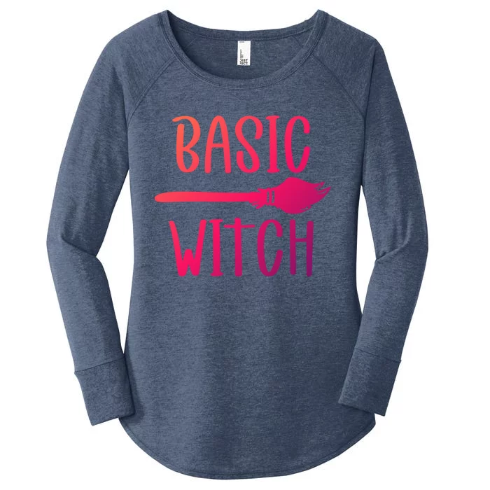 Basic Witch Broomstick Gift Women's Perfect Tri Tunic Long Sleeve Shirt