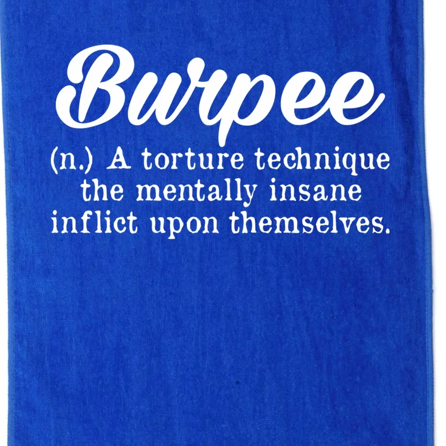 Burpee Workout Burpee Definition Workout Burpees Gym Buddies Gift Platinum Collection Golf Towel