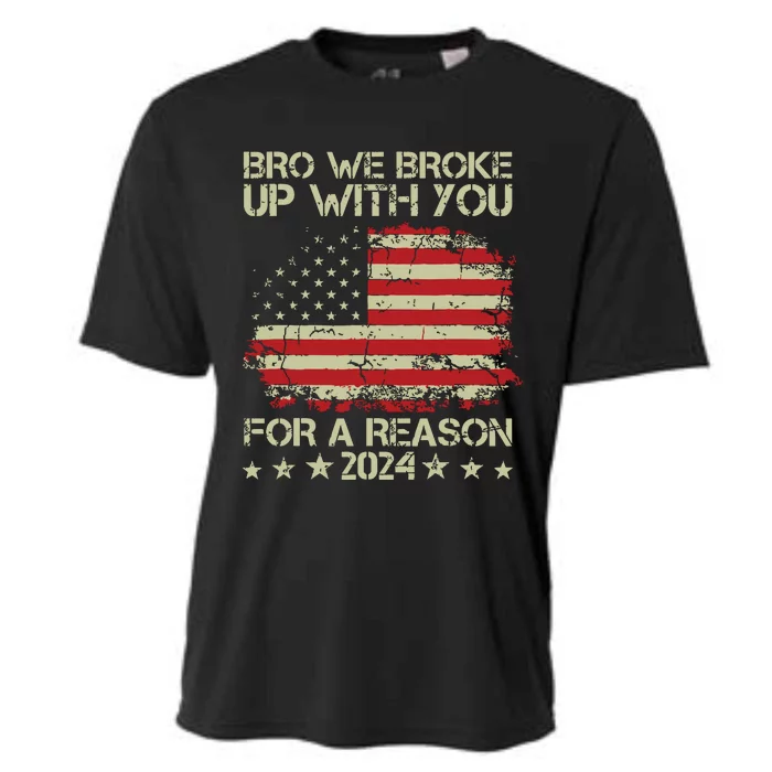 Bro We Broke Up With You For A Reason Cooling Performance Crew T-Shirt