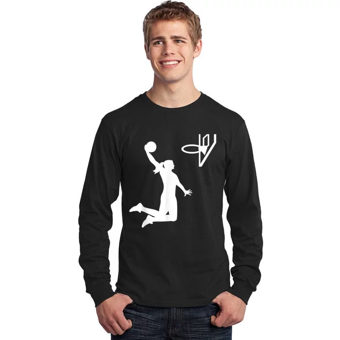 Basketball Woman Tall Long Sleeve T-Shirt