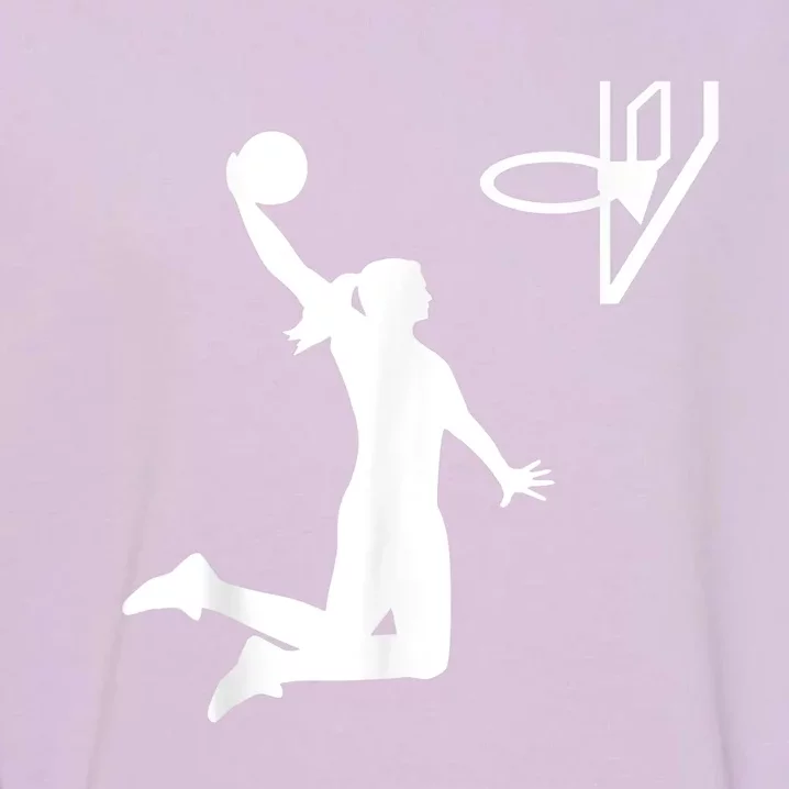 Basketball Woman Garment-Dyed Sweatshirt