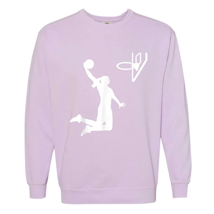 Basketball Woman Garment-Dyed Sweatshirt