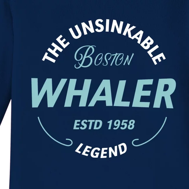 Boston Whaler Baby Long Sleeve Bodysuit