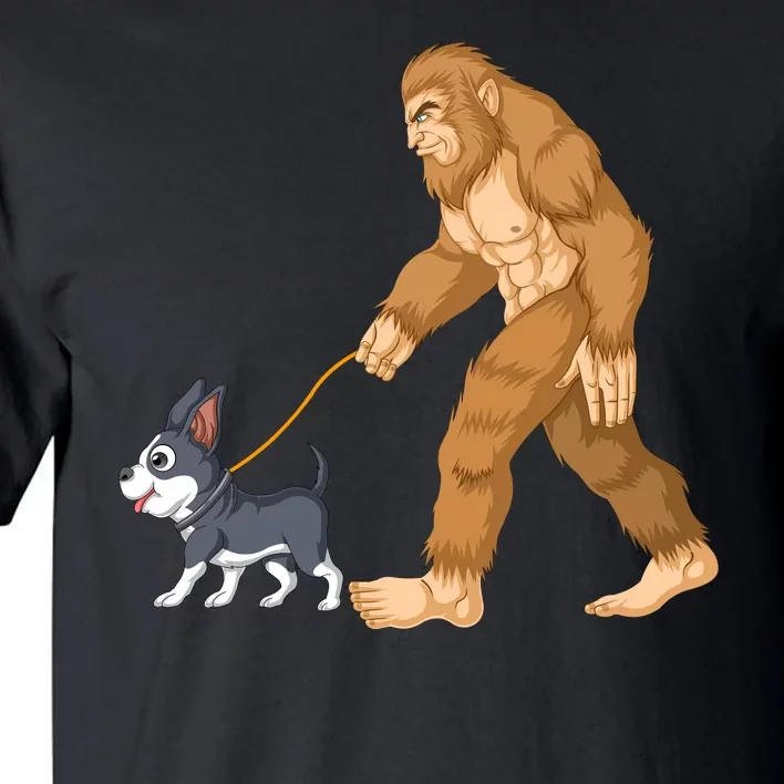 Bigfoot Walk Boston Terrier Tall T-Shirt