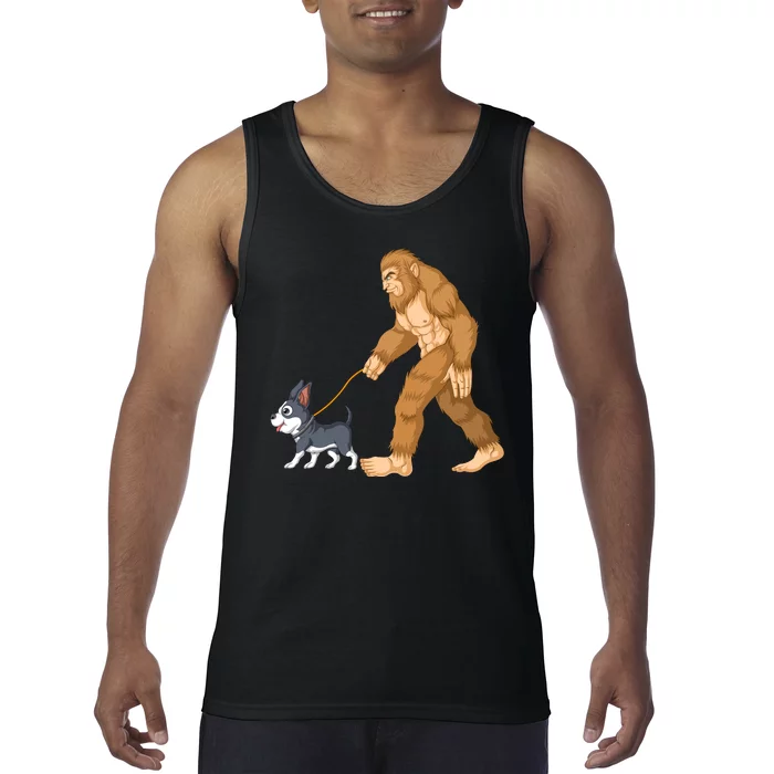 Bigfoot Walk Boston Terrier Tank Top