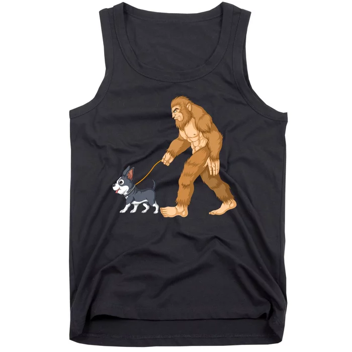 Bigfoot Walk Boston Terrier Tank Top