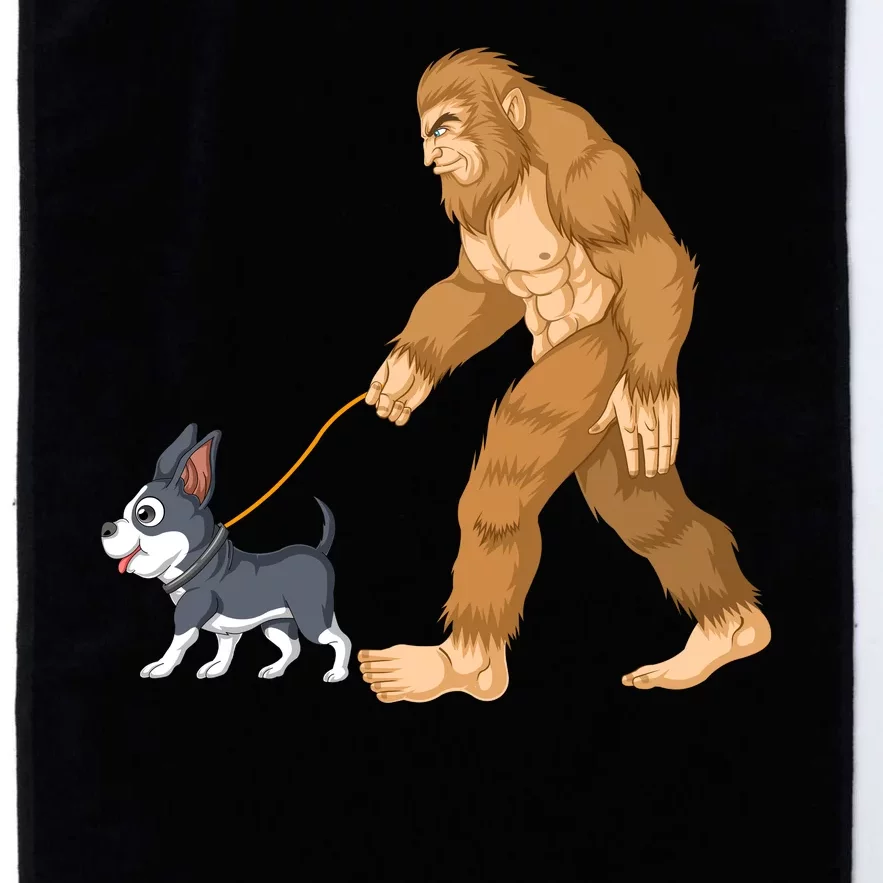 Bigfoot Walk Boston Terrier Platinum Collection Golf Towel