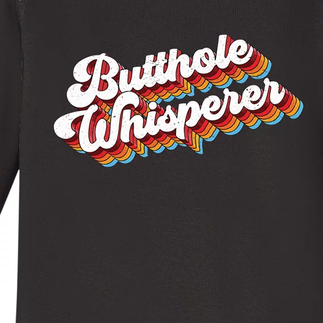 Butthole Whisperer Baby Long Sleeve Bodysuit