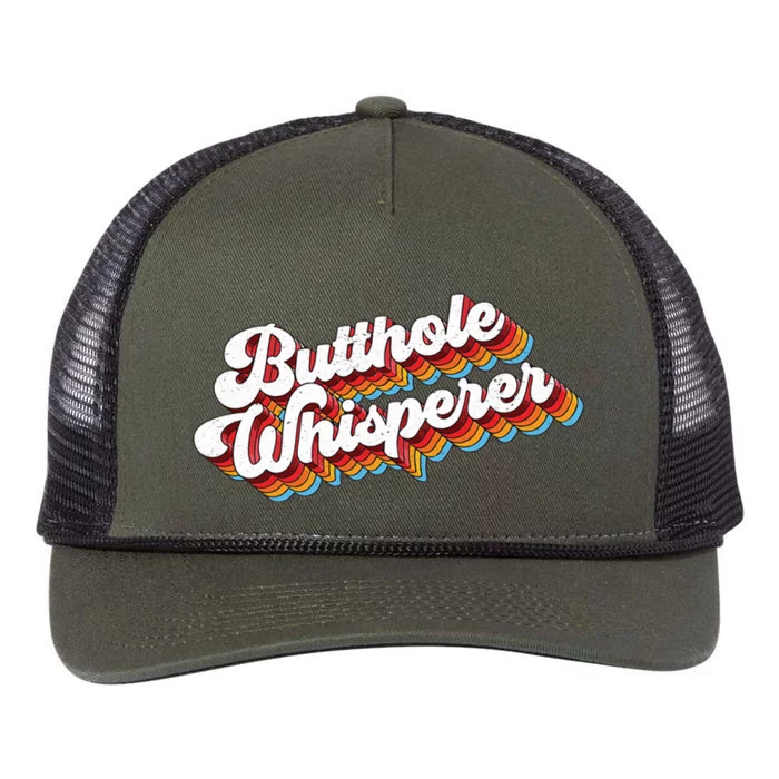 Butthole Whisperer Retro Rope Trucker Hat Cap