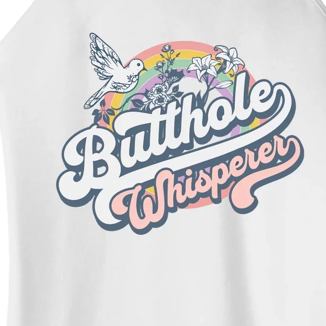 Butthole Whisperer Women’s Perfect Tri Rocker Tank